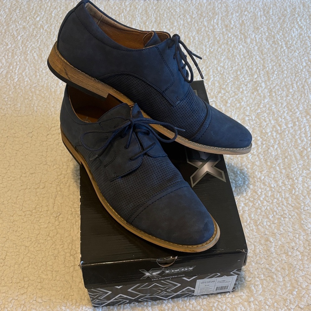Xray Oxford Shoes size 10.5 navy